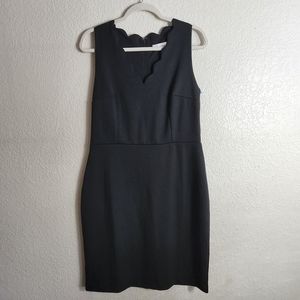 NWT LOFT Women's Black Bodycon Cocktail Midi Dress Size 10T